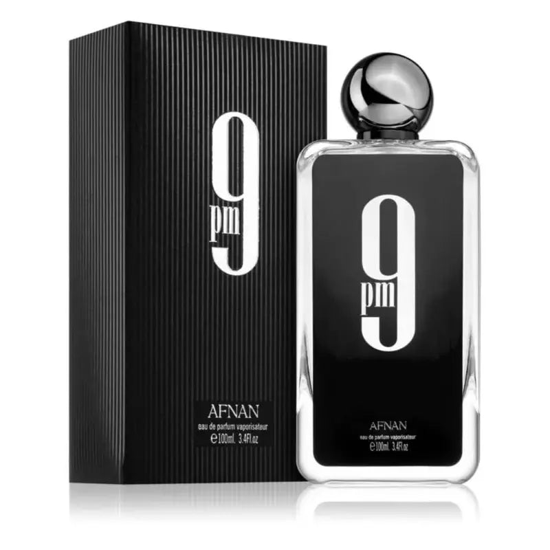 Afnan 9PM Eau de Parfum for Men Amber Vanilla Scent, 3.4 oz Spray