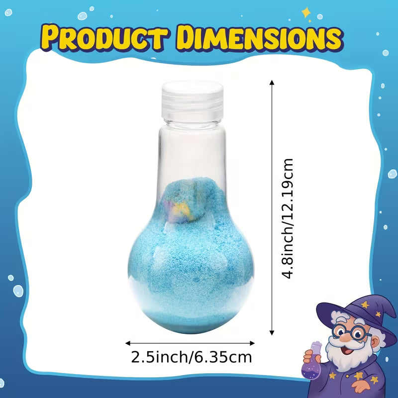 Kids Bath Bomb Potion 6 Pack Fizzing & Foaming Colorful Bath Time Set