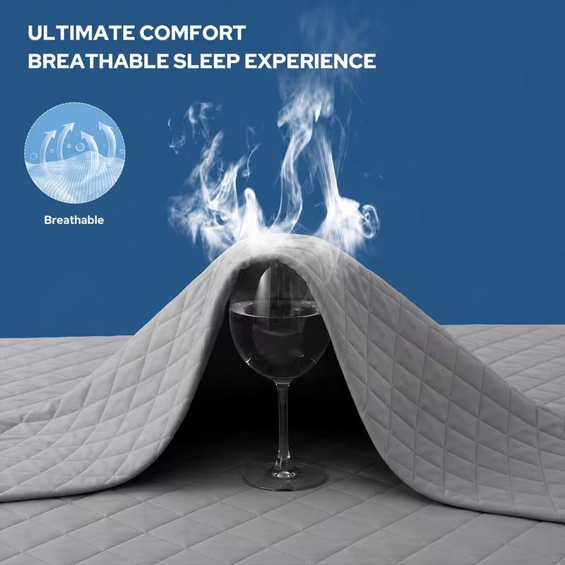 Waterproof Deep Pocket Mattress Protector Quilted Breathable Cover for 6 16 Inch Mattresses