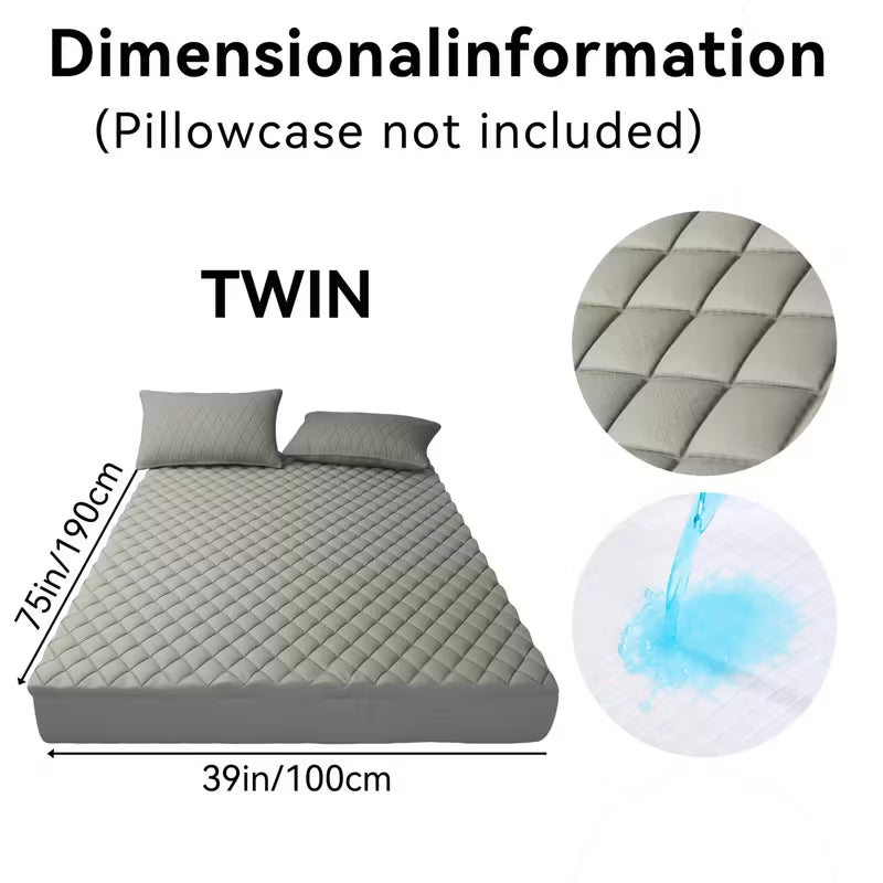 Waterproof Deep Pocket Mattress Protector Quilted Breathable Cover for 6 16 Inch Mattresses